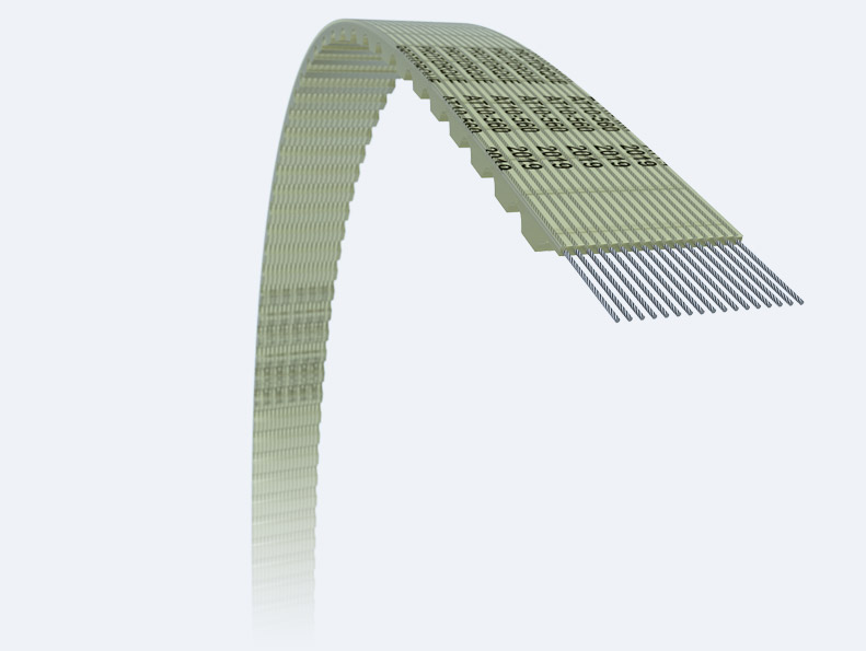 Polyurethane timing belt structure